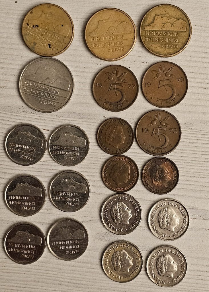 Nederlandse Gulden & Cent munten, Ophalen of Verzenden, Koningin Juliana, Overige waardes, Setje
