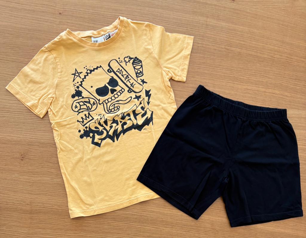 Pyjashort Bart Simpson - 9 ans - 5€, Kinderen en Baby's, Kinderkleding | Maat 134, Ophalen of Verzenden, Zo goed als nieuw, Jongen