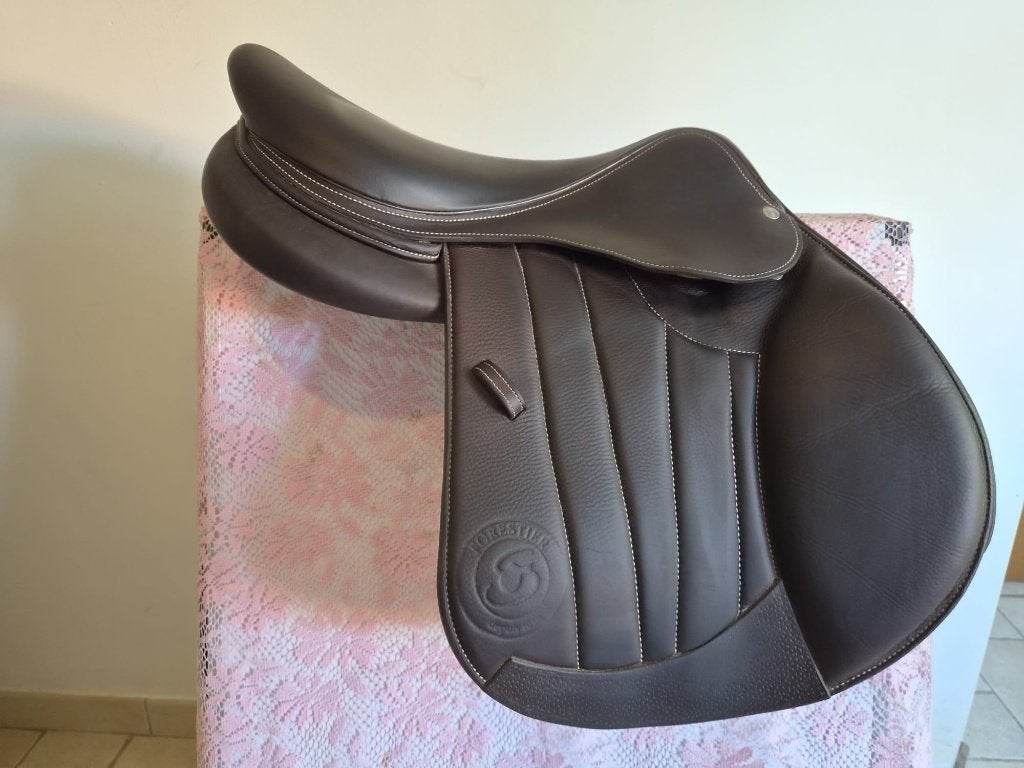 Bruin Forestier springzadel van 2025 in nieuwstaat, Neuf, Obstacle, Forestier, L (17.5 pouces)
