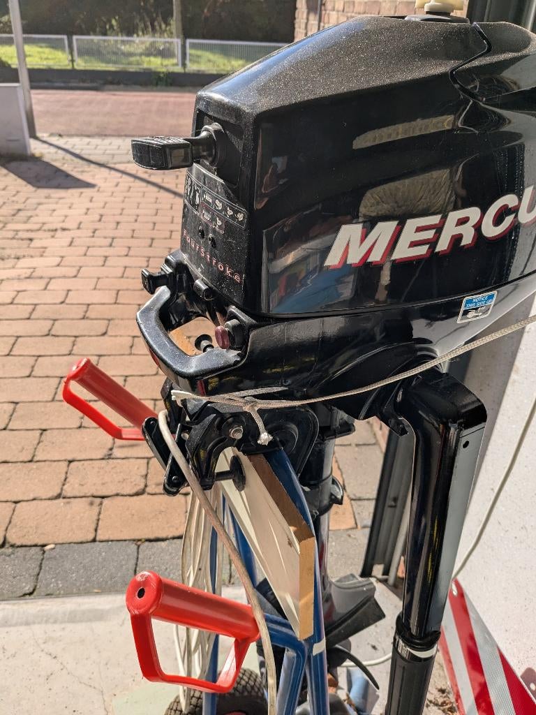 4 tak Mercury buitenboord motor, Minder dan 5 pk, Viertaktmotor, Ophalen of Verzenden, Zo goed als nieuw