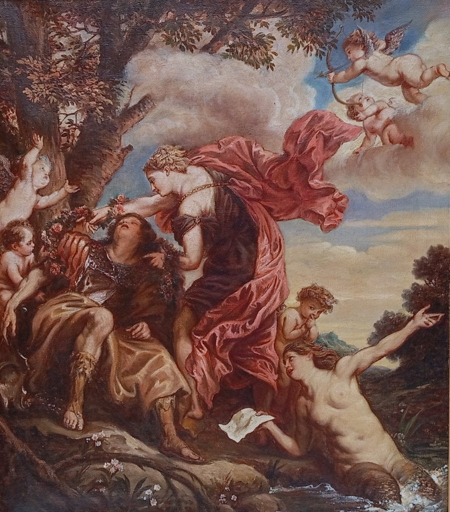 OUD SCHILDERIJ NAAR ANTHONY VAN DYCK, Handgeschilderd, Doek, Portret of Personen, Ophalen of Verzenden