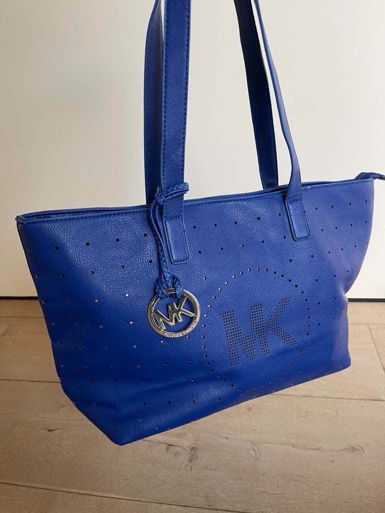 Mooie, ruime, blauwe handtas - Michael Kors, Ophalen, Gebruikt, Handtas