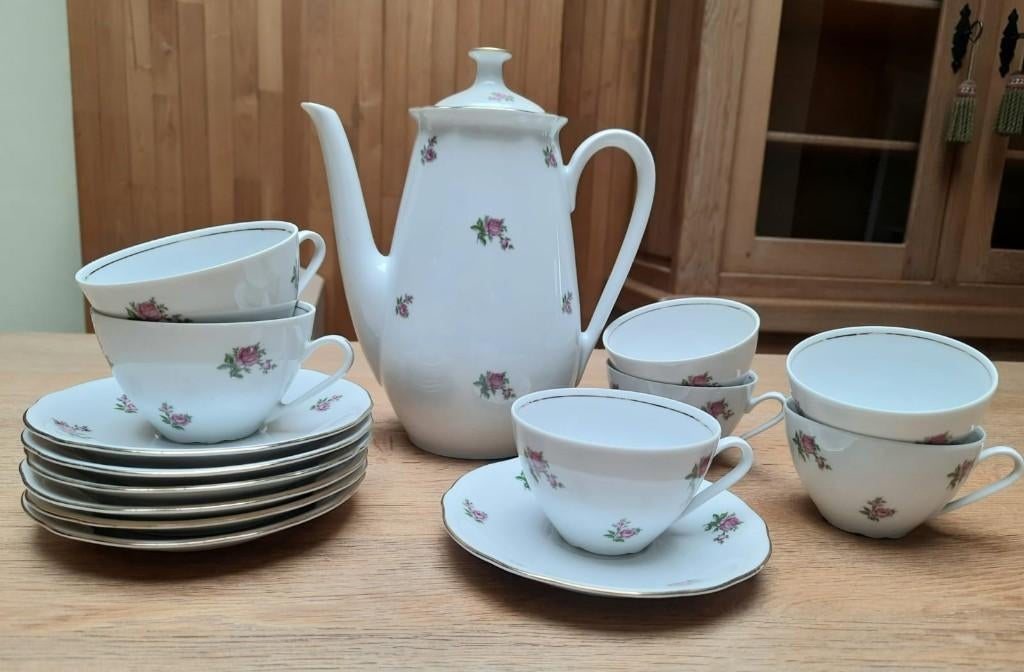 Service à café vintage en porcelaine Kahla/Könitz, Enlèvement