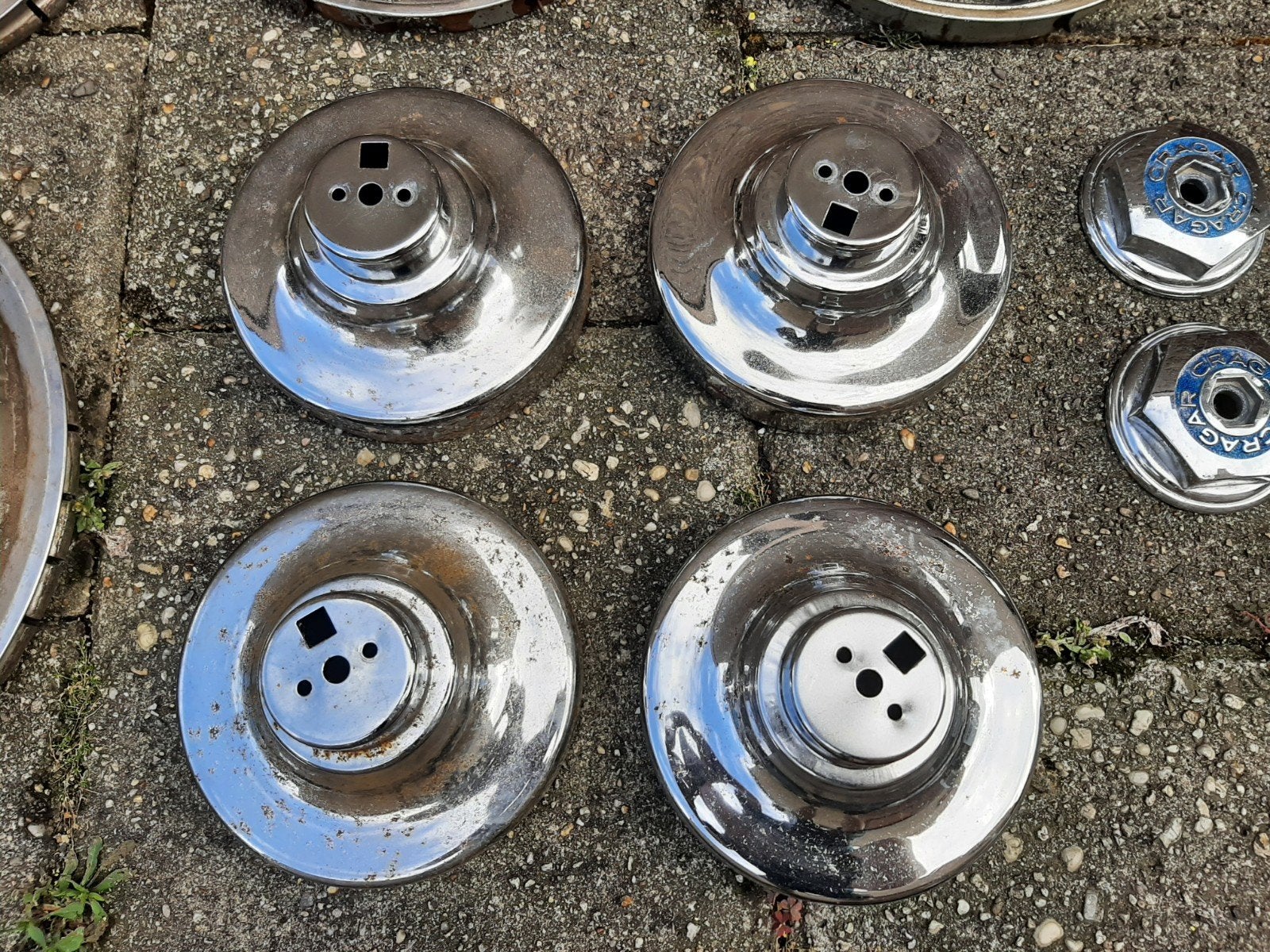 Oldtimer wieldoppen, Ophalen of Verzenden, Zo goed als nieuw