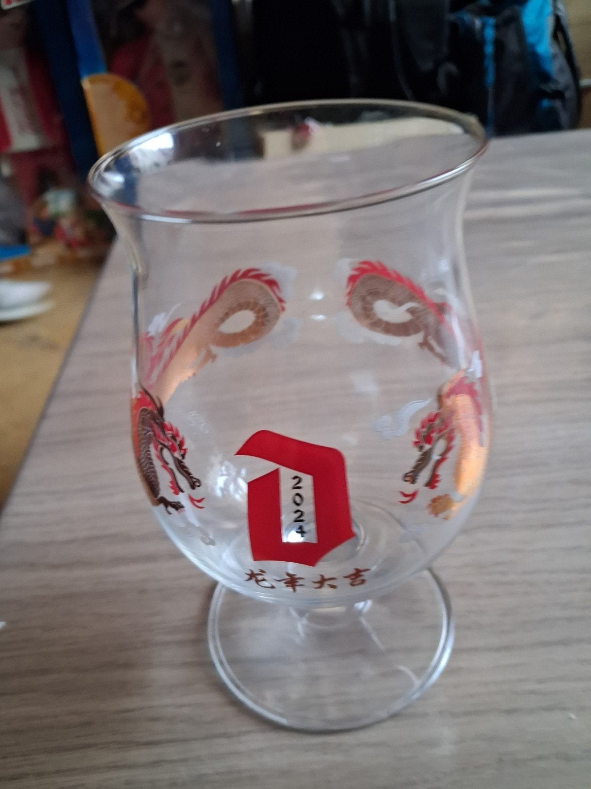 duvel glas Chinese nieuwjaar  2024, Ophalen of Verzenden, Nieuw, Glas of Glazen, Duvel