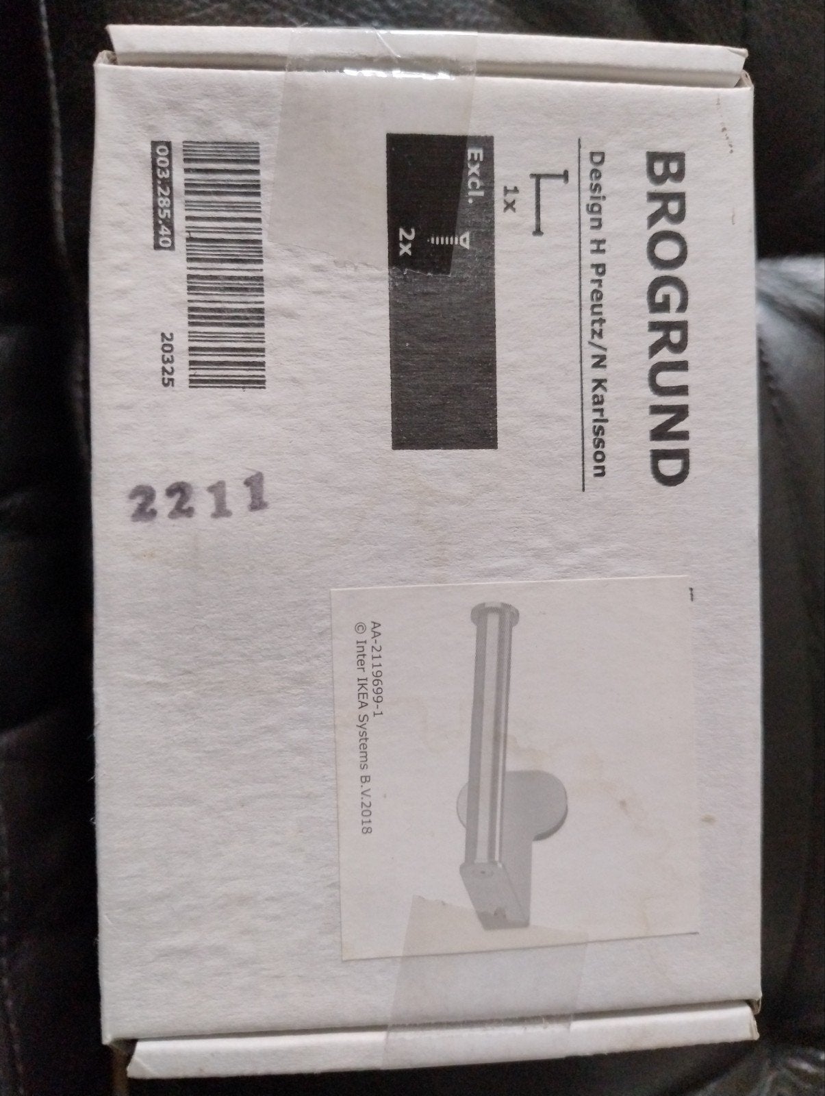 toiletrolhouder Brogrund IKEA, Ophalen of Verzenden, Nieuw, IKEA, Toilet-accessoire