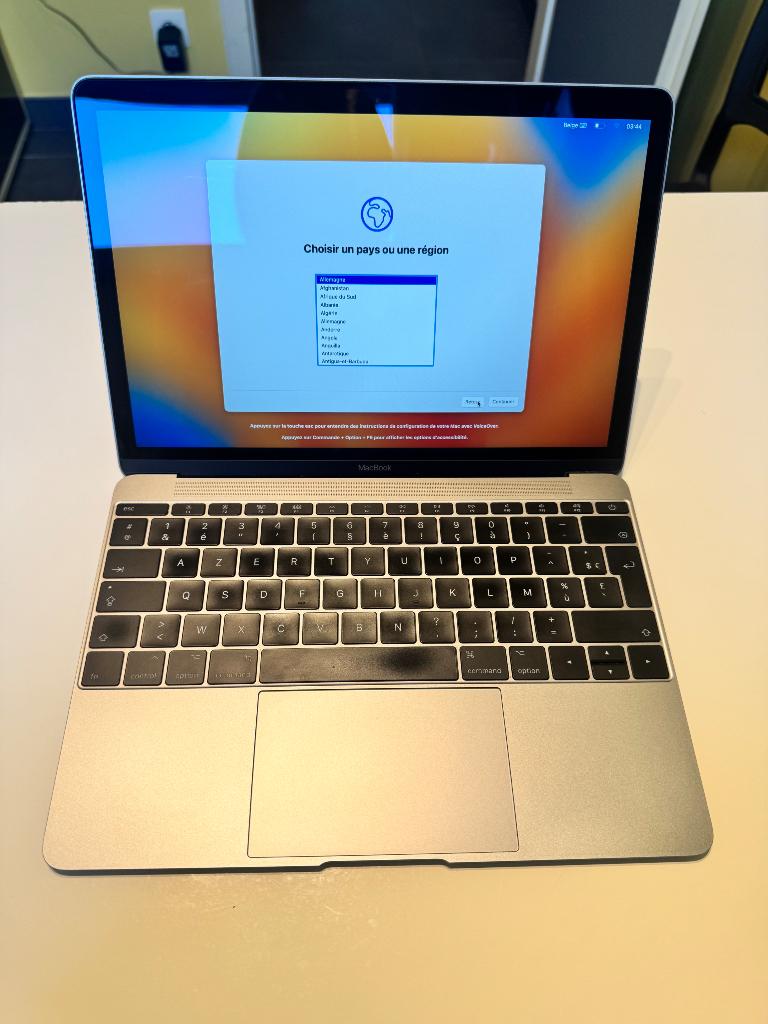 MacBook 12 pouces 2017, Informatique & Logiciels, Apple Macbooks, Utilisé, MacBook, 12 pouces, Moins de 2 Ghz, 256 GB, 8 GB, Azerty