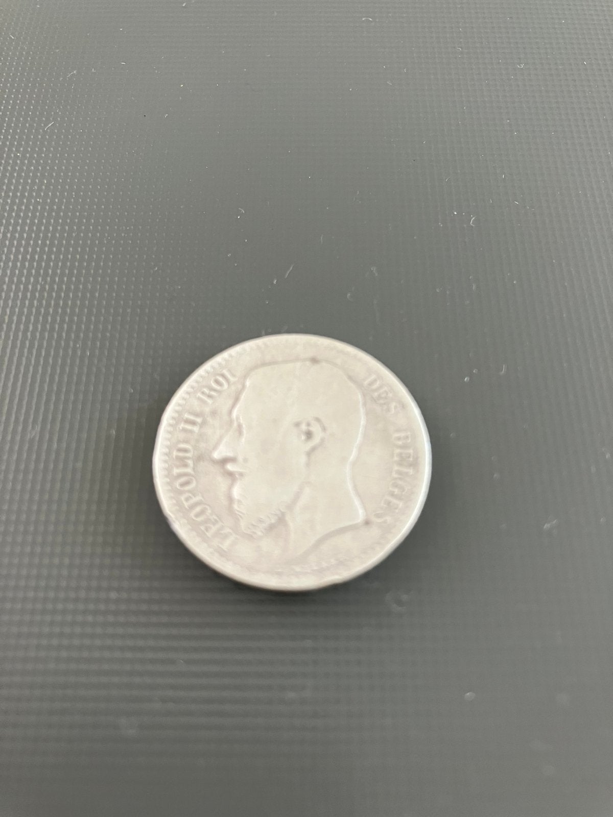 ZILVEREN 1 Frank-munt 1867, Leopold II., Ophalen of Verzenden