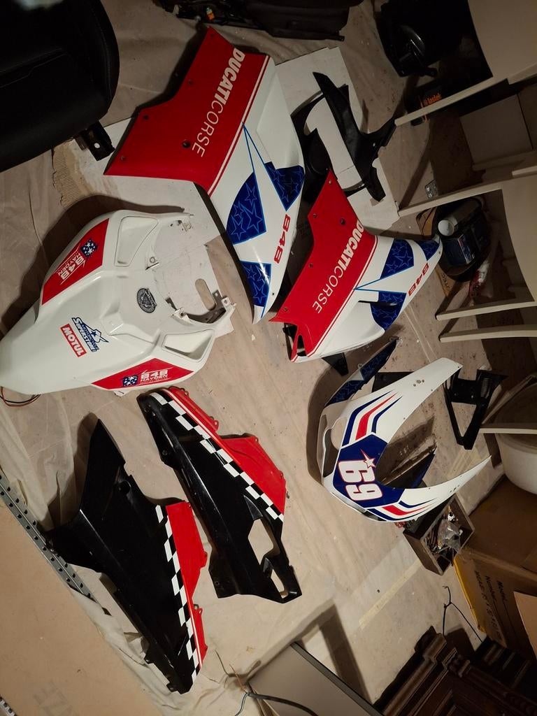 Kuipset oem ducati 848 nicky hayden, Motoren, Ophalen of Verzenden