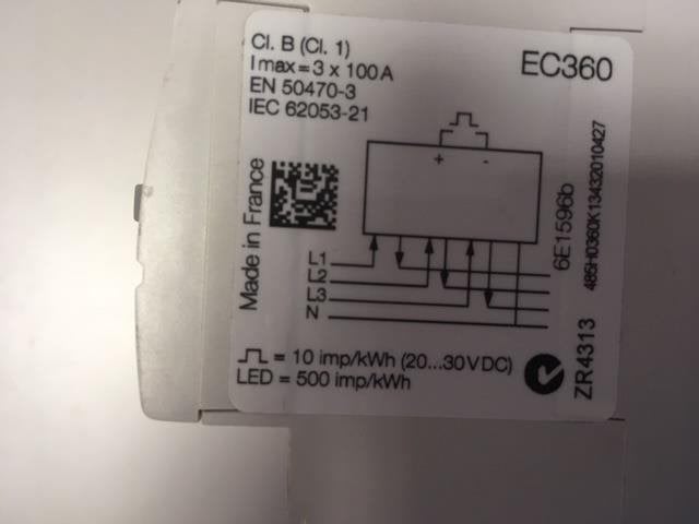 421. kWh meter Elektriciteitsmeter stroomtransformator, Ophalen of Verzenden, Nieuw
