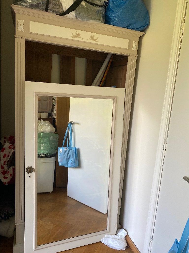 Garde robe vintage miroir, Maison & Meubles, Enlèvement, Utilisé