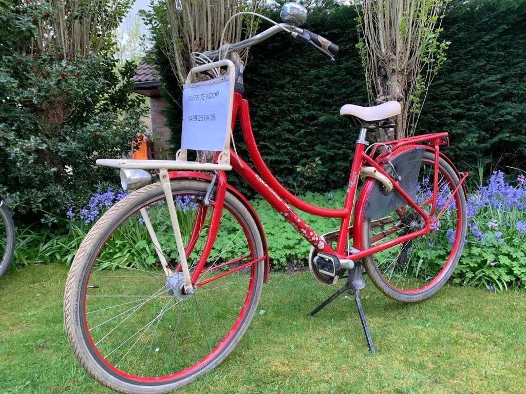 Rode damesfiets, Fietsen en Brommers, Ophalen, Gebruikt, Overige merken, Versnellingen