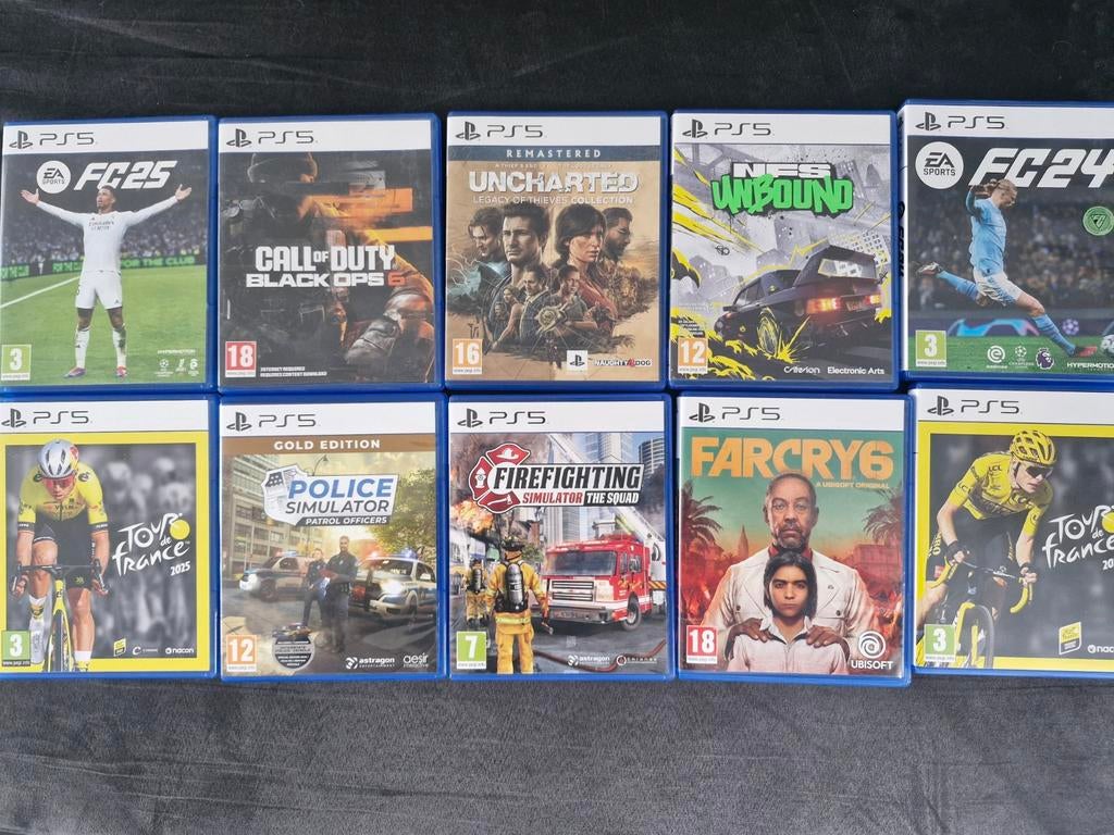 10 ps5 spelletjes te koop, Enlèvement