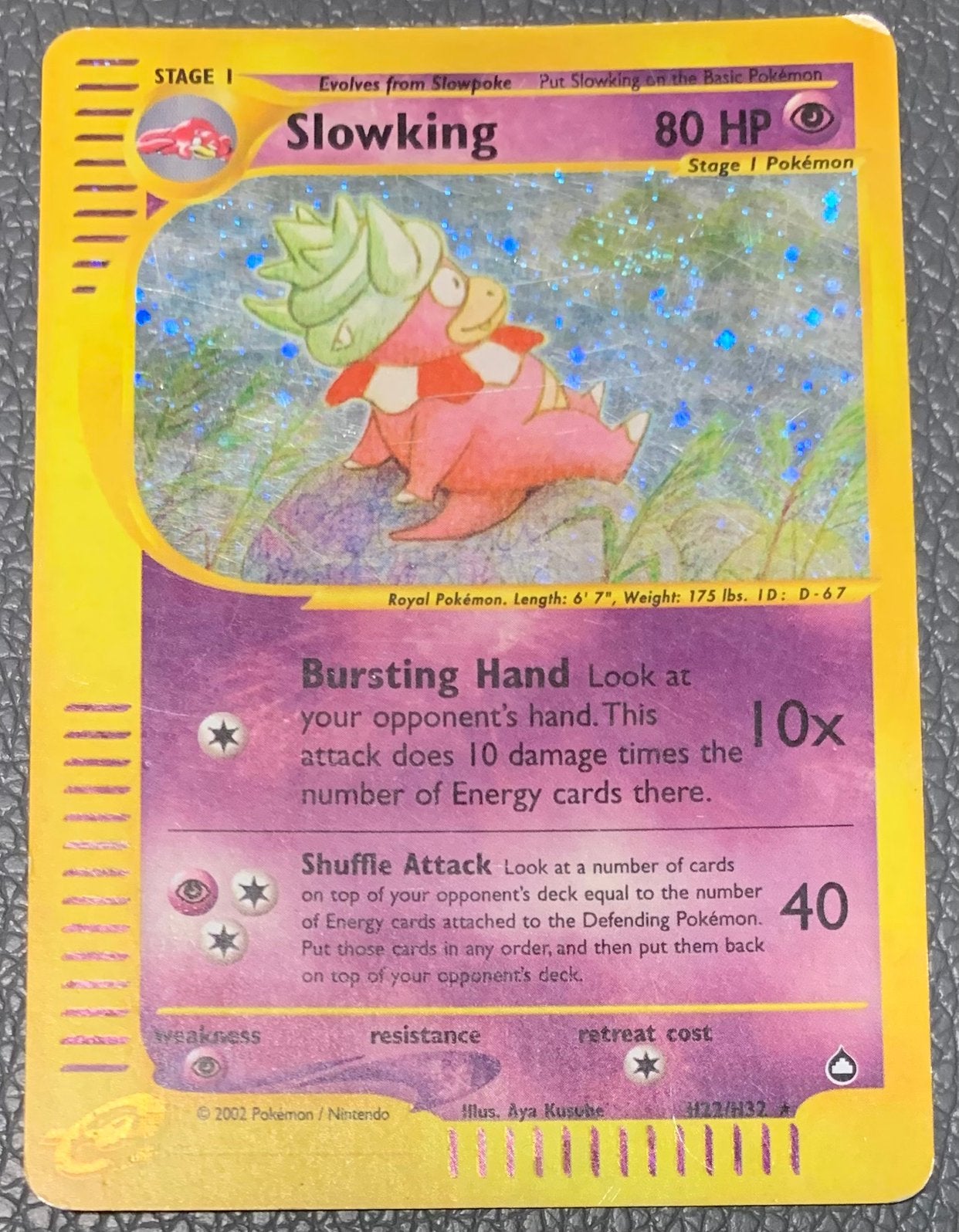 2 pokemonkaarten holo slowking en hypno te koop, Ophalen, Zo goed als nieuw