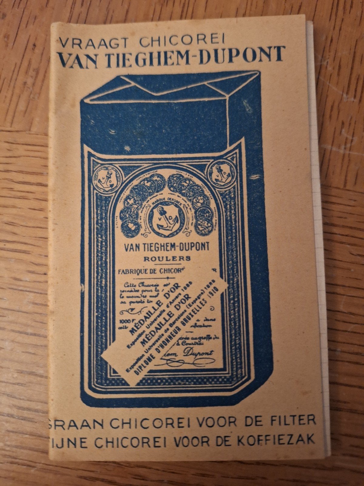 oud notitieboekje Chicorei Van Tieghem Dupont Roeselare, Verzamelen, Ophalen of Verzenden