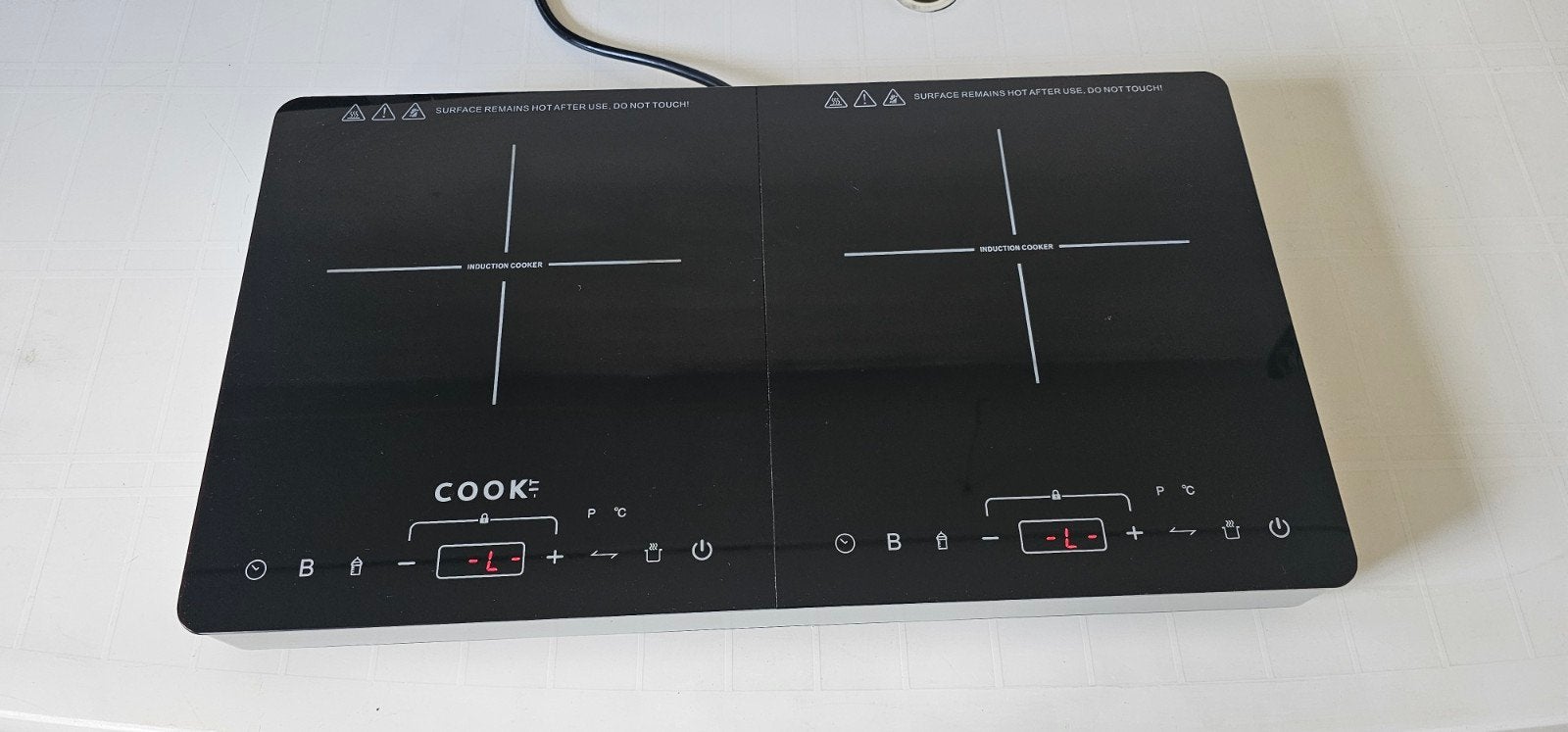 cuisinière à induction double, Electroménager, Classe énergétique A ou plus économe, Comme neuf, Enlèvement, Induction