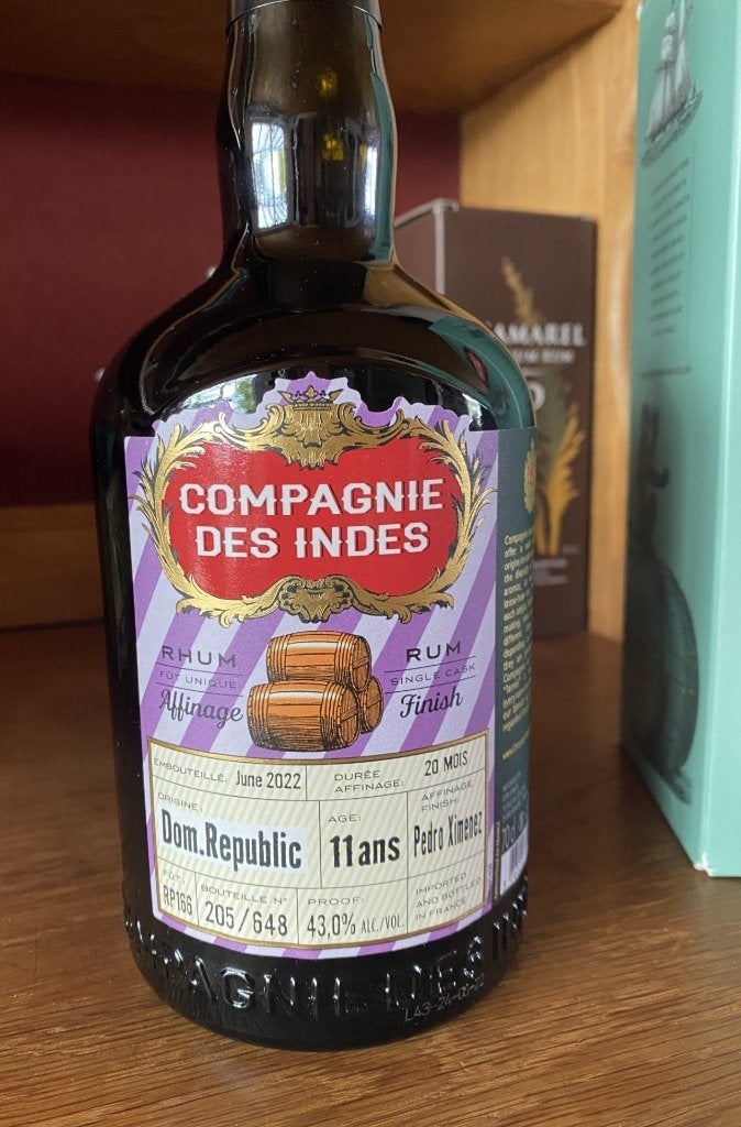 Rhum La Compagnie Des Indes R.Dominicain 11Y Pedro Ximénez, Verzamelen, Overige gebieden, Overige typen, Nieuw, Ophalen of Verzenden