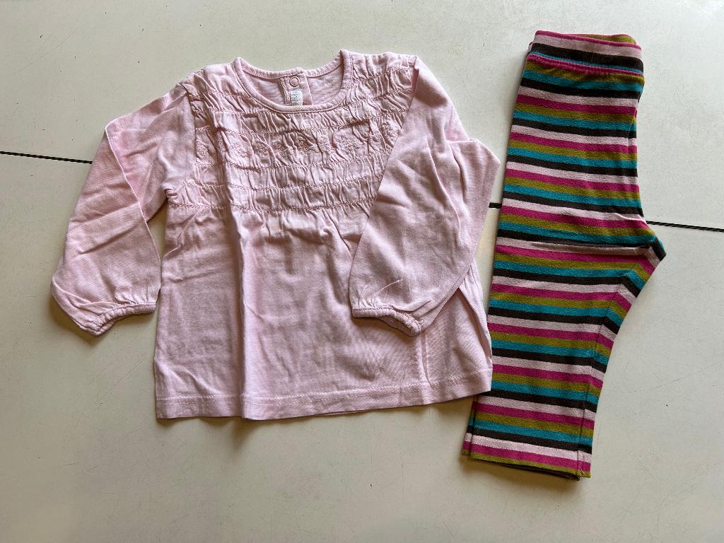 BLOESJE + LEGGING - maat 80 - H&M, Kinderen en Baby's, Babykleding | Maat 80, Ophalen of Verzenden, H&M, Meisje