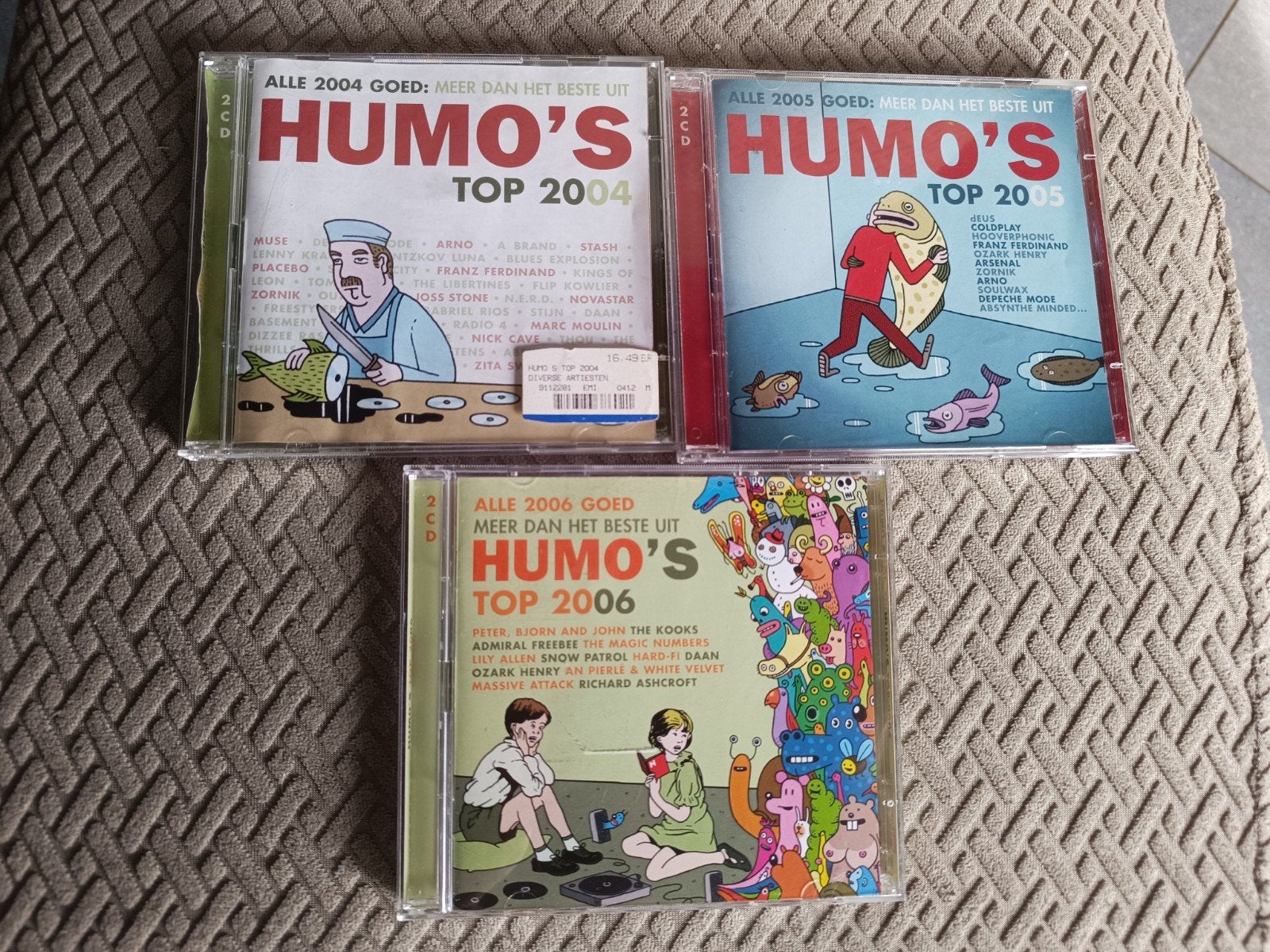 3 x HUMO'S TOP (2004-2005-2006)  3x  2cd, Cd's en Dvd's, Ophalen of Verzenden