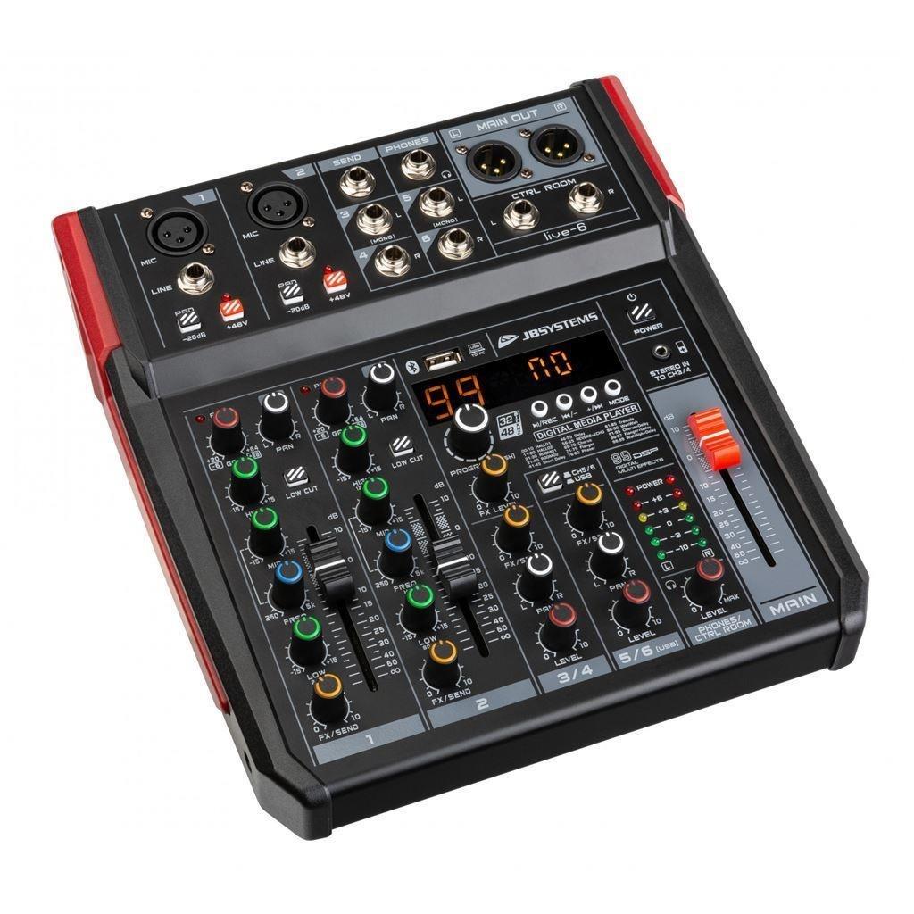 PA-mixer handige compacte formaat, 6 ingangen / 4 kanalen, Muziek en Instrumenten, Ophalen of Verzenden, Nieuw