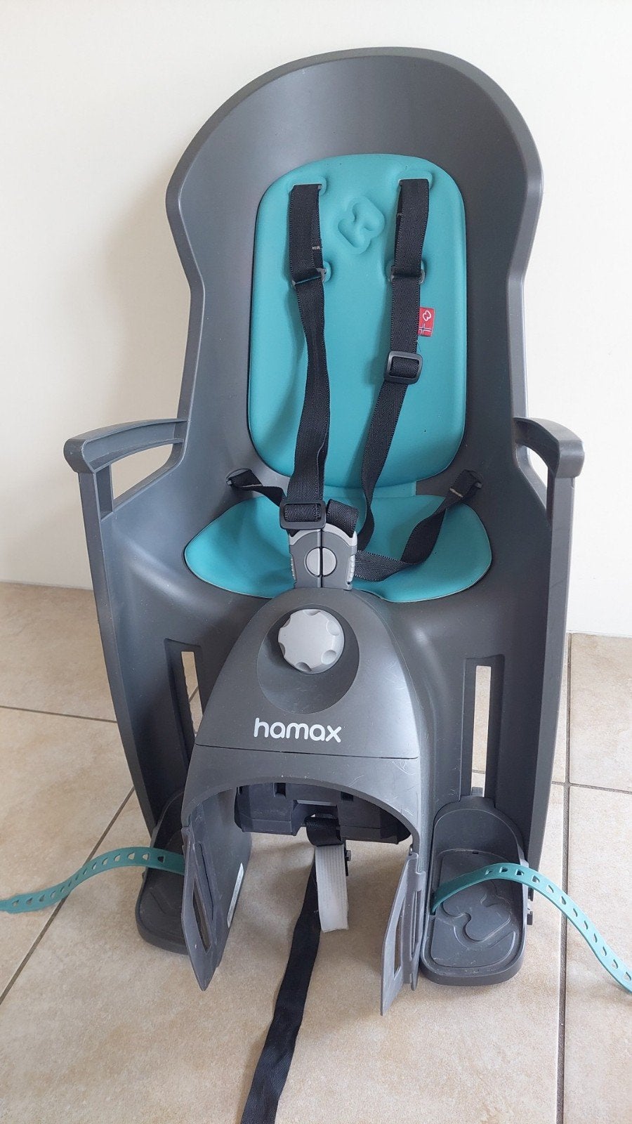 Porte (siège) bébé vélo Hamax, Repose-pieds, Comme neuf, 9 à 36 kg, Enlèvement