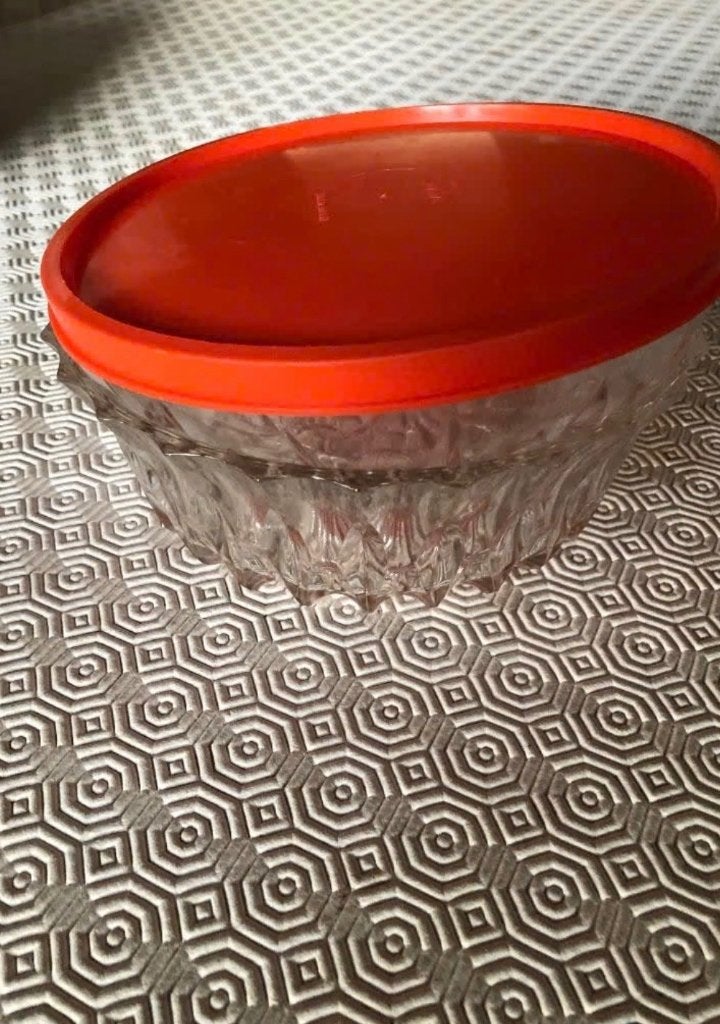 Glazen kom met deksel 2 st, Ophalen, Overige typen, Overige stijlen, Glas
