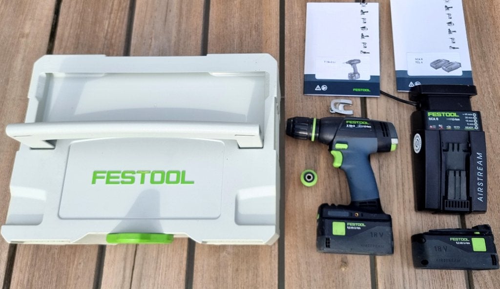 Festool  accu schroefboormachine T18 + 3  18V  5,2 Ah, Doe-het-zelf en Bouw, Ophalen, Zo goed als nieuw, Boor- en Schroefmachine