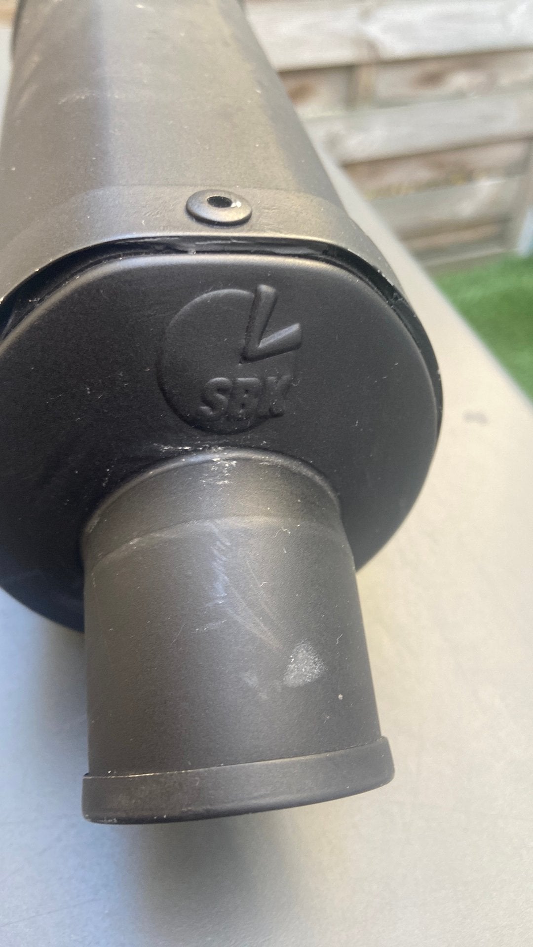 Sportuitlaat voor scooter, Vélos & Vélomoteurs, Enlèvement, Utilisé