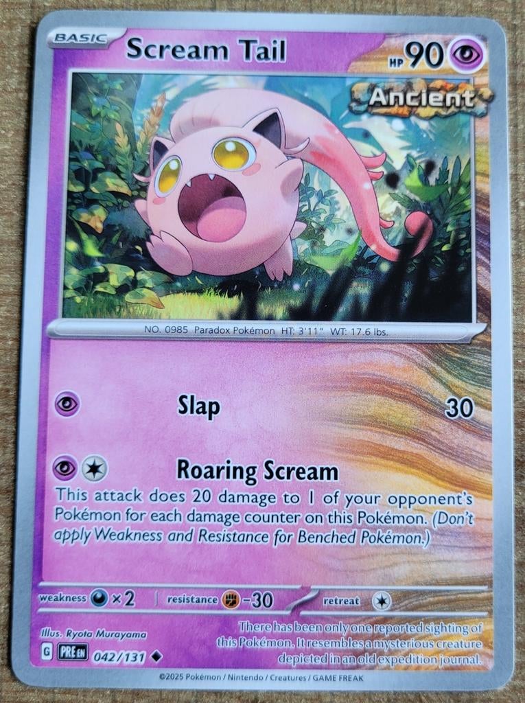 Scream Tail (042/131), Ophalen of Verzenden, Zo goed als nieuw, Losse kaart