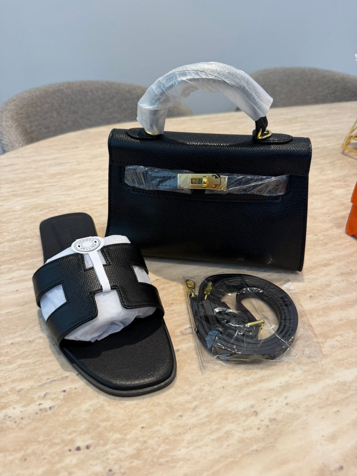 Hermès tas en sandalen, Ophalen of Verzenden, Zo goed als nieuw