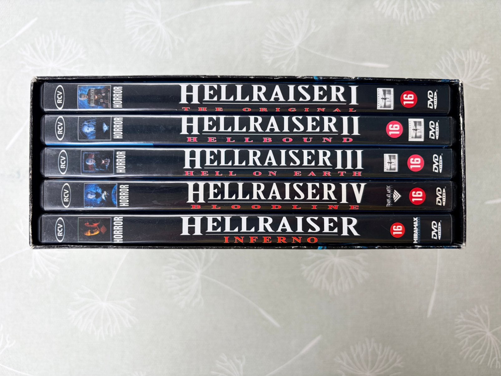 Hellraiser The Original Box - 5 DVD's, Cd's en Dvd's, Engels, Vanaf 16 jaar, Speciale editie, Nederlands