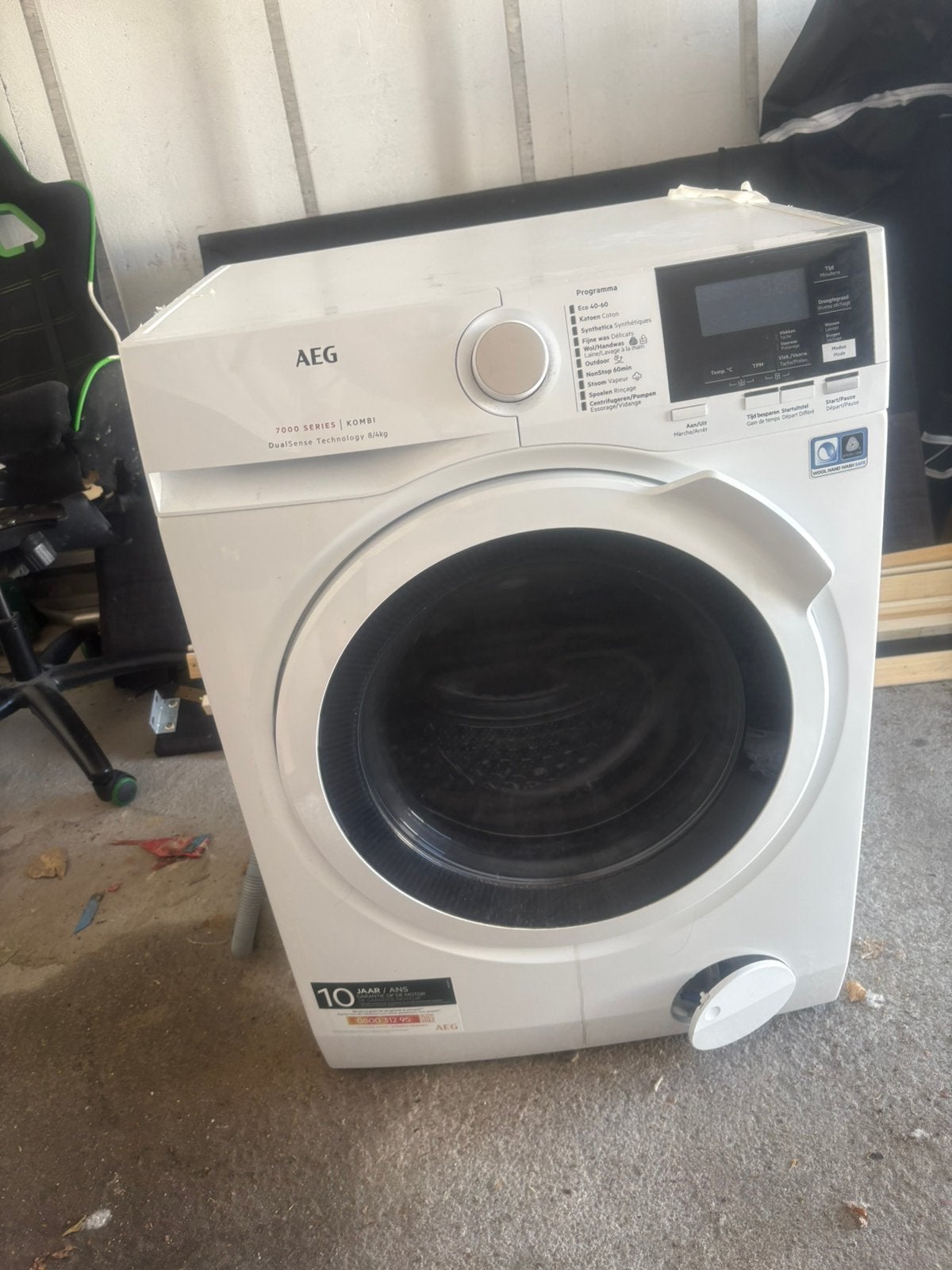 AEG 7000 Dualsense (wasmachine+droogmachine) 8-4kg, Electroménager, Lave-linge, Enlèvement, Comme neuf
