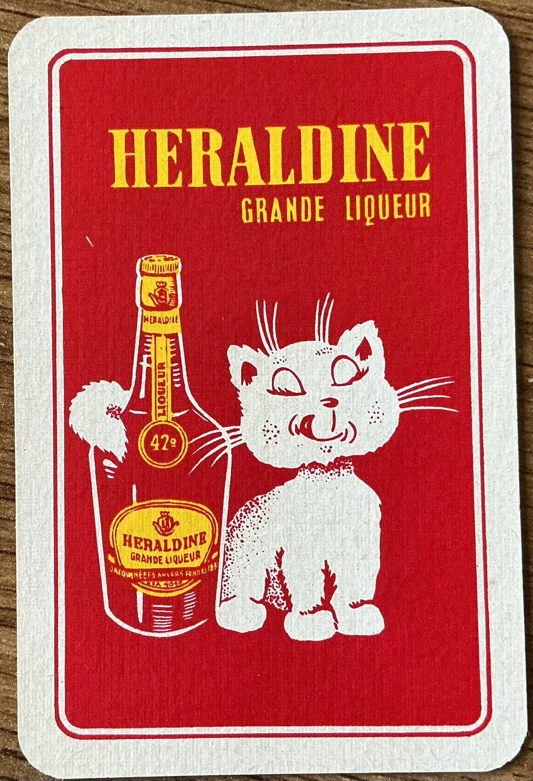 Carte à jouer HERALDINE GRANDE LIQUEUR, Enlèvement ou Envoi, Comme neuf, Carte(s) à jouer