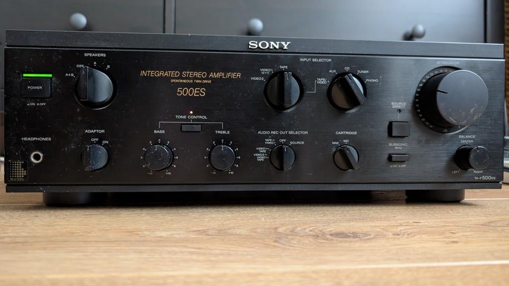 Sony ES TA-F500Es versterker, Ophalen, Gebruikt, Sony, 120 watt of meer