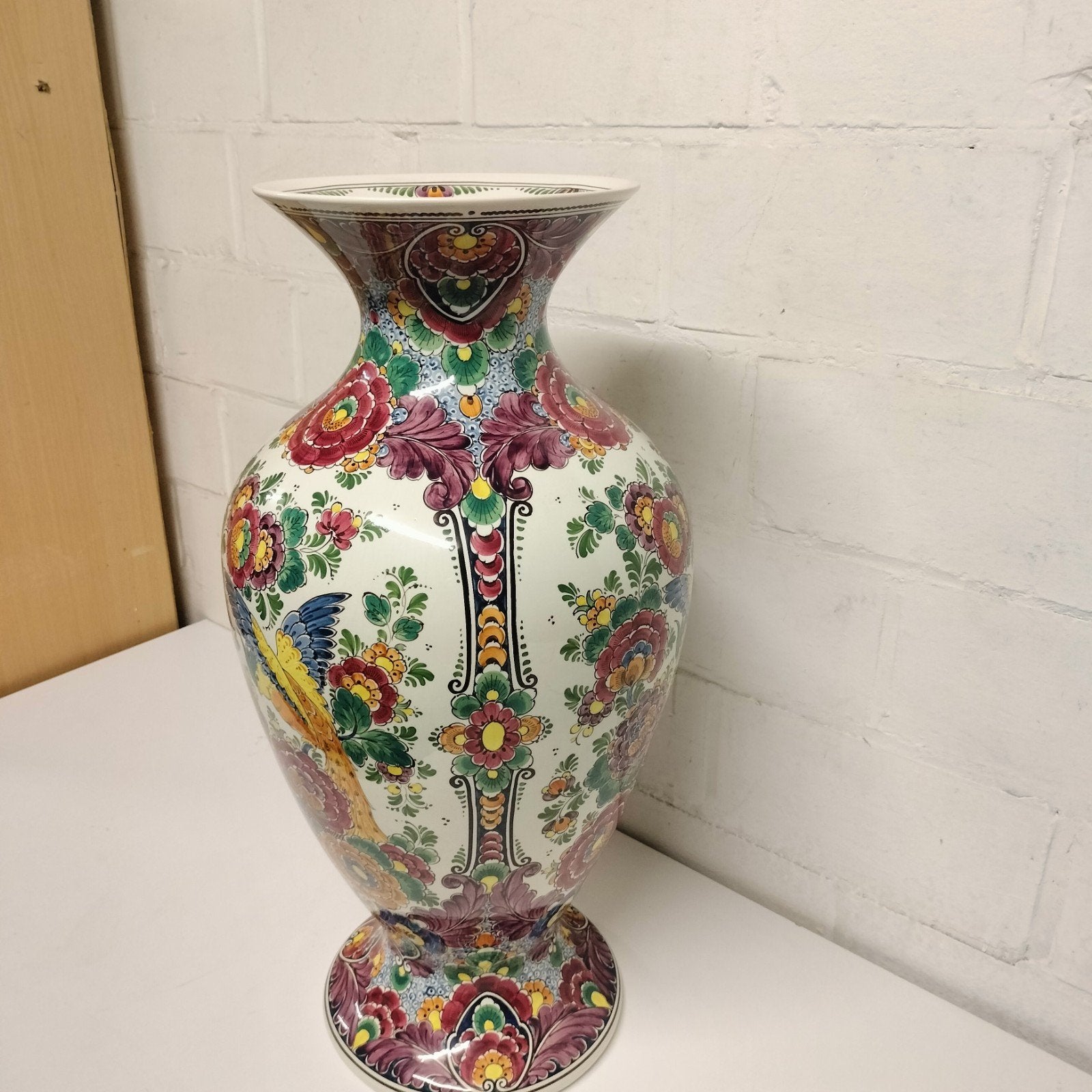 grande vase Delft polychrome, Enlèvement