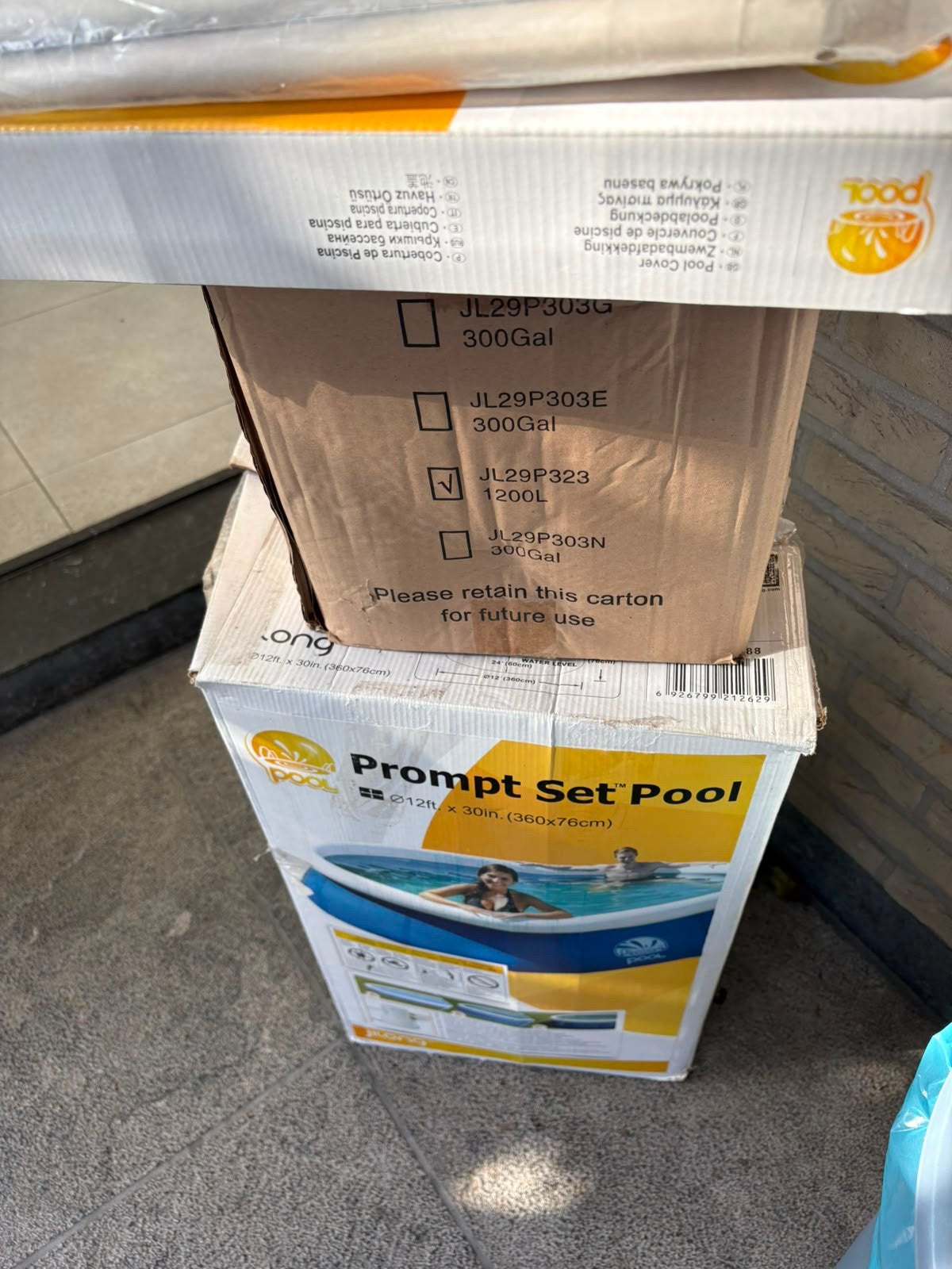 Zwembad intex, Ophalen, Zo goed als nieuw