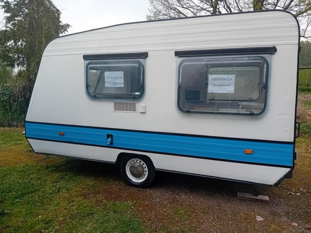 Foodtruck Retro Caravan 1984, Ophalen, Gebruikt