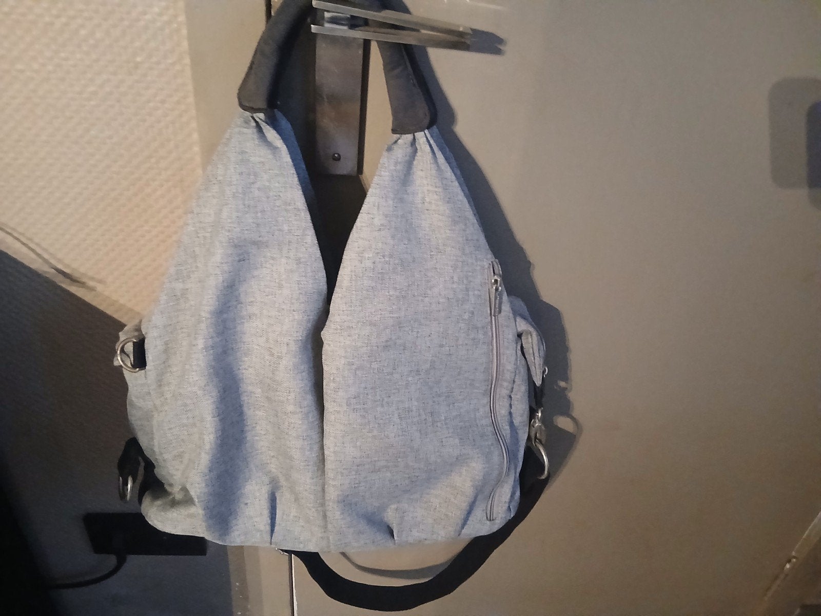 sac à langer, Kinderen en Baby's, Ophalen of Verzenden, Sluiting, Grijs, Verzorgingstas