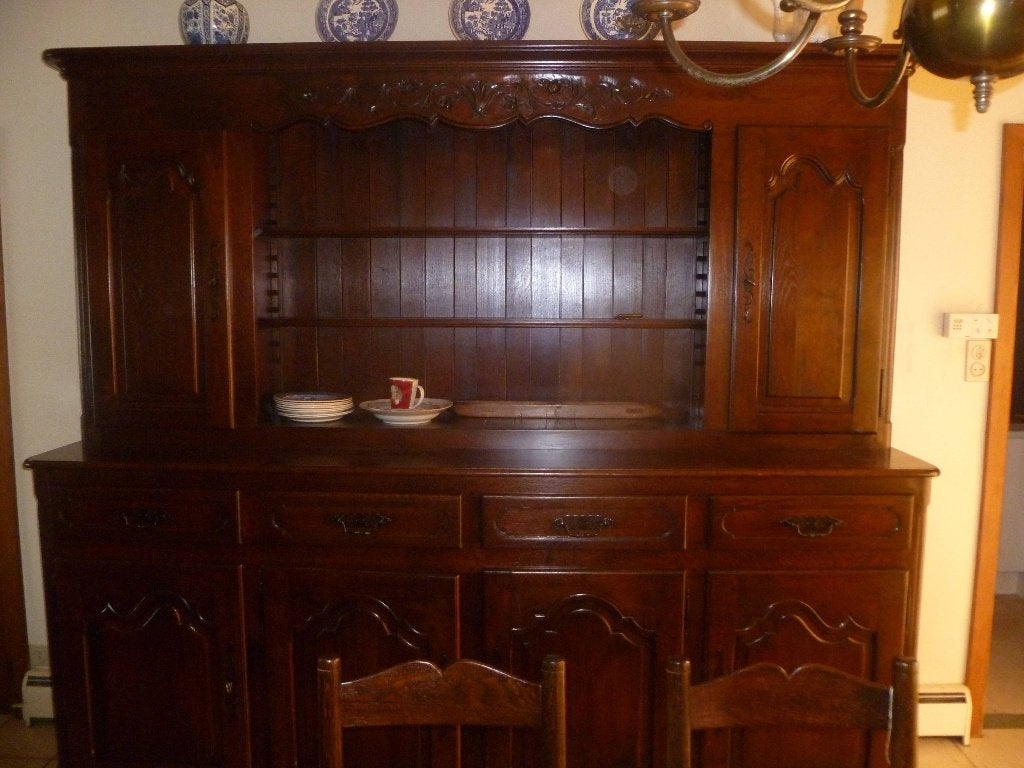 Franse klassieke dressoir, Huis en Inrichting, Ophalen, Gebruikt, Eikenhout, 200 cm of meer