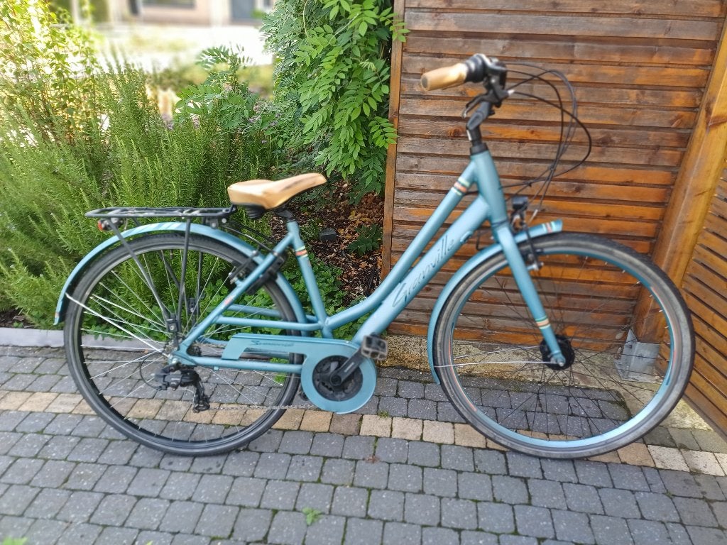 Damesfiets, Fietsen en Brommers, Fietsen | Dames | Damesfietsen, Gebruikt, Velgrem, Versnellingen, Minder dan 47 cm