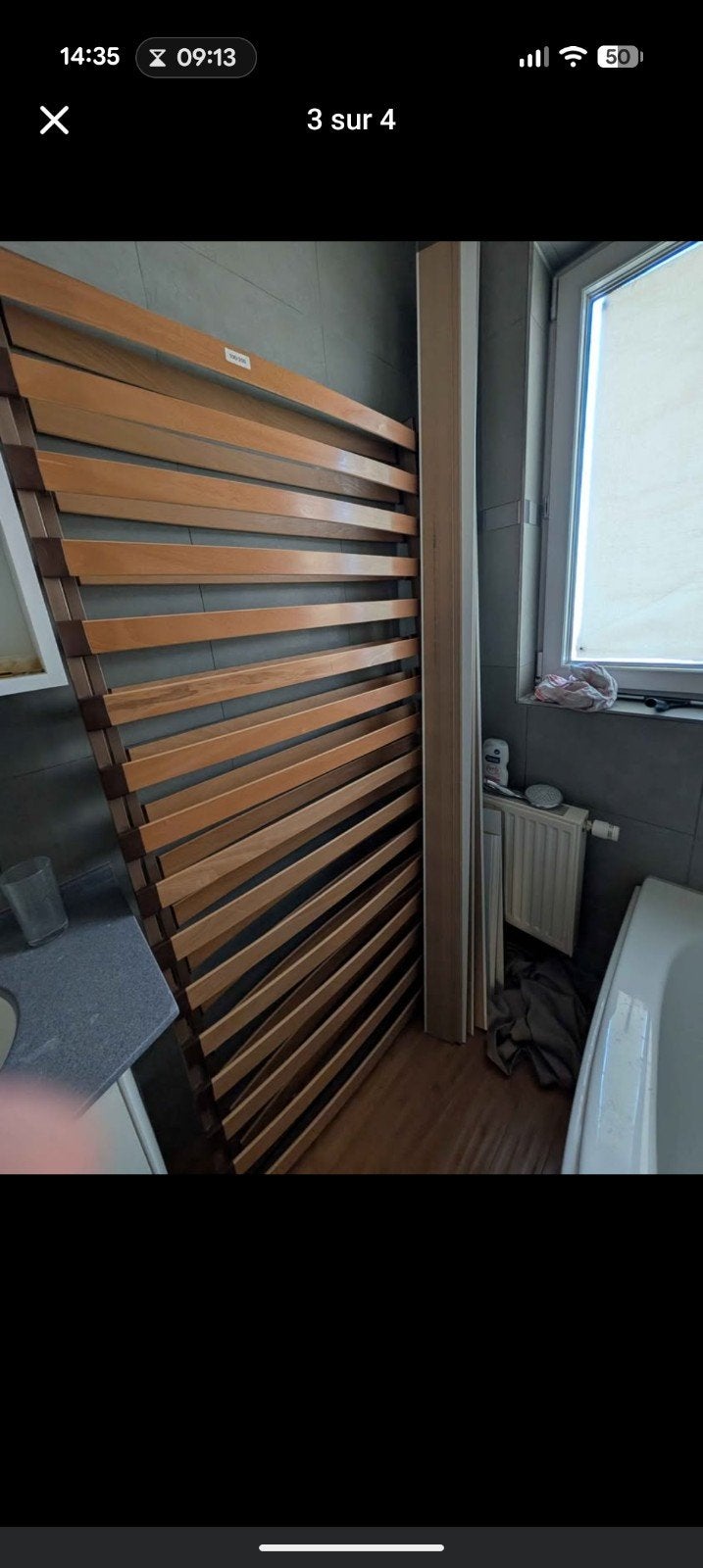 2 lits style empire - gratuit !, Maison & Meubles, Enlèvement, Une personne, Matelas