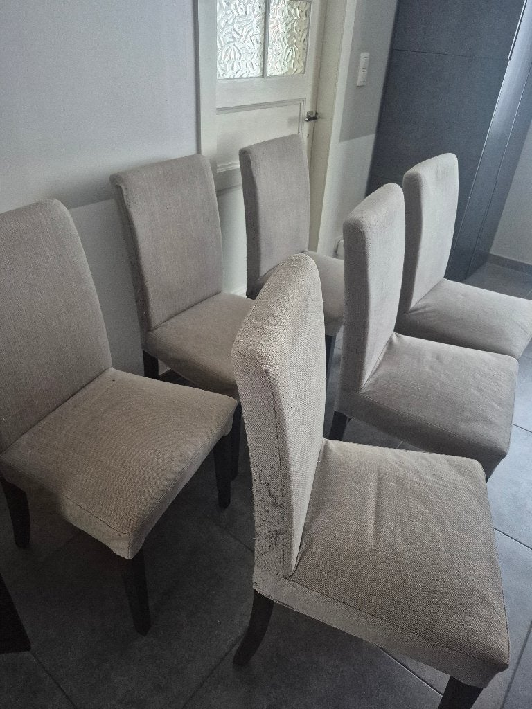 Eetkamerstoelen, Maison & Meubles, Bois, Comme neuf, Brun, Enlèvement