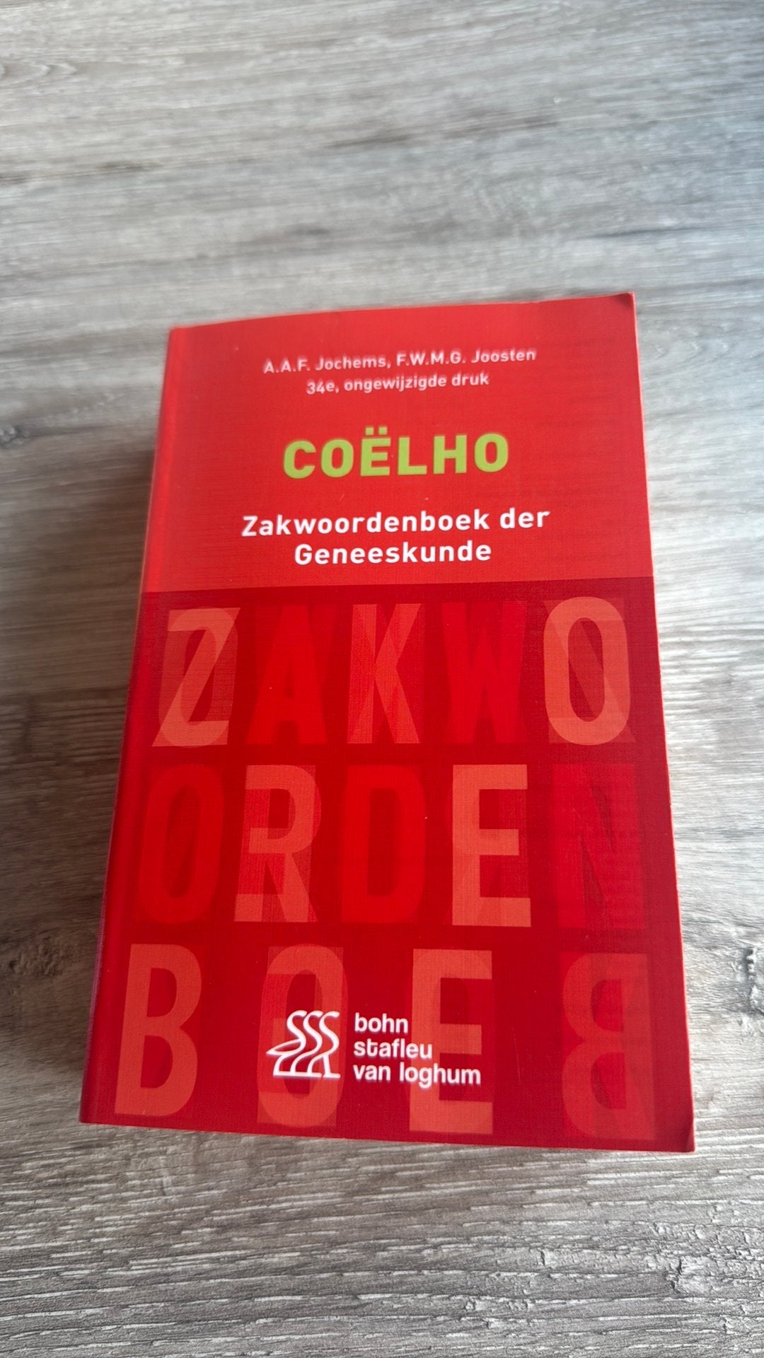 F.W.M.G. Joosten - Coëlho Zakwoordenboek der Geneeskunde, Ophalen, F.W.M.G. Joosten; A.A.F. Jochems