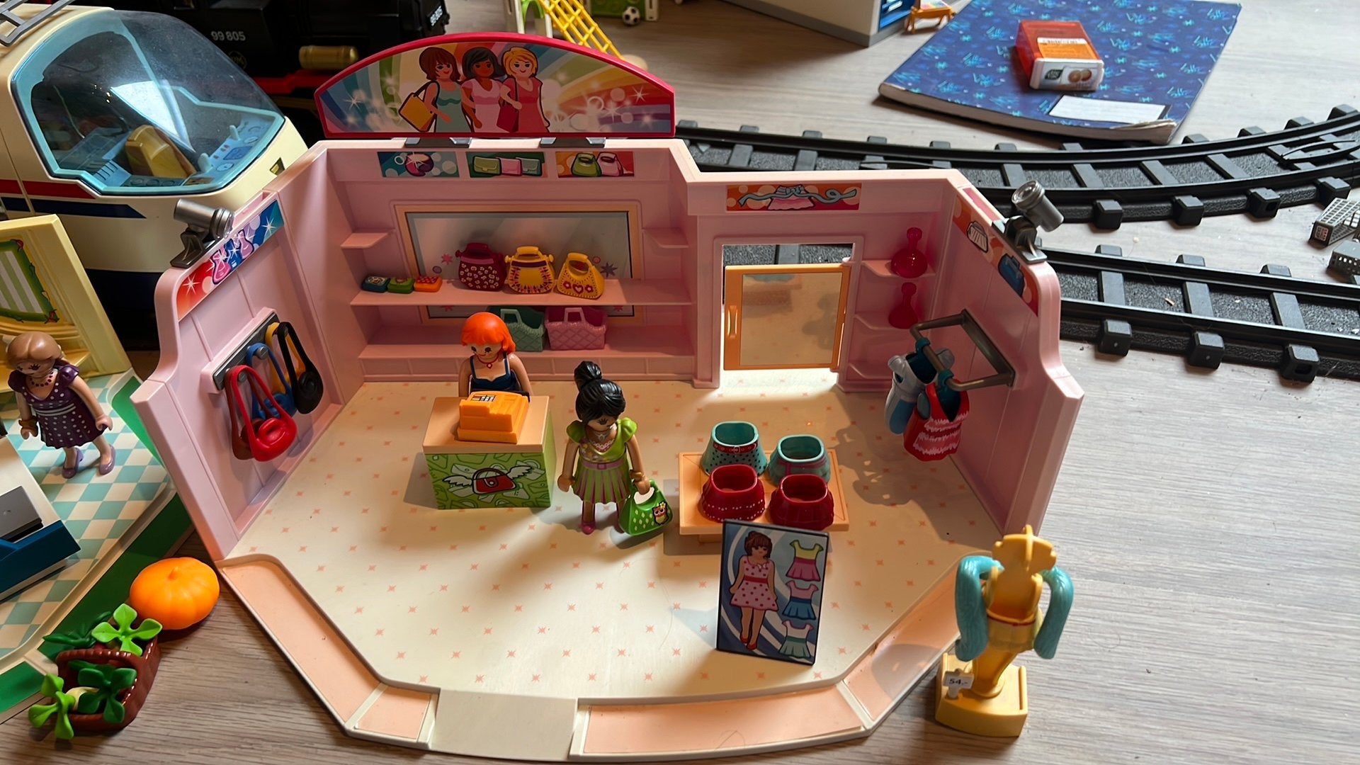Kledingwinkel Playmobil, Kinderen en Baby's, Ophalen, Gebouw, Complete set, Zo goed als nieuw
