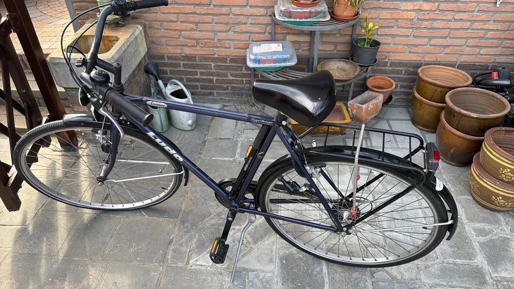 Herenfiets, Fietsen en Brommers, Gebruikt, Velgrem, Versnellingen, 65 cm of meer