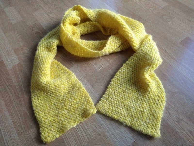 Vintage handgemaakte sjaal, Kleding | Dames, Mutsen, Sjaals en Handschoenen, Sjaal, Verzenden