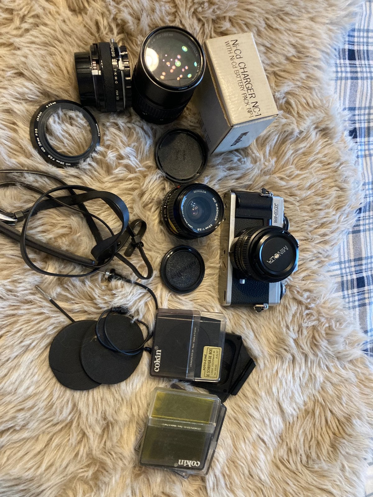 Appareil photo Minolta XG M et accessoires, TV, Hi-fi & Vidéo, Enlèvement, Utilisé, Minolta