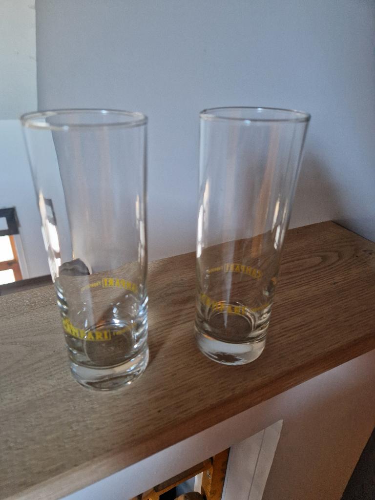 deux verres Campari long drink, Collections, Enlèvement ou Envoi, Utilisé, Autres types