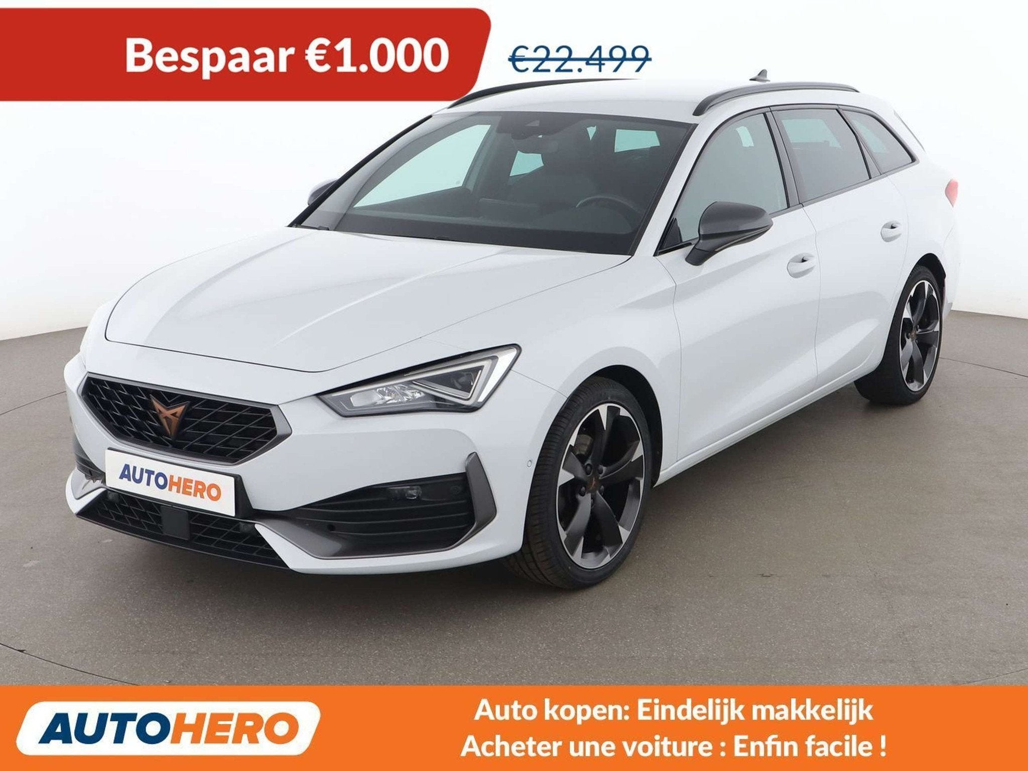 CUPRA Leon 1.5 eTSI (bj 2023, automaat), Auto's, 1441 kg, Stof, Leon, Wit