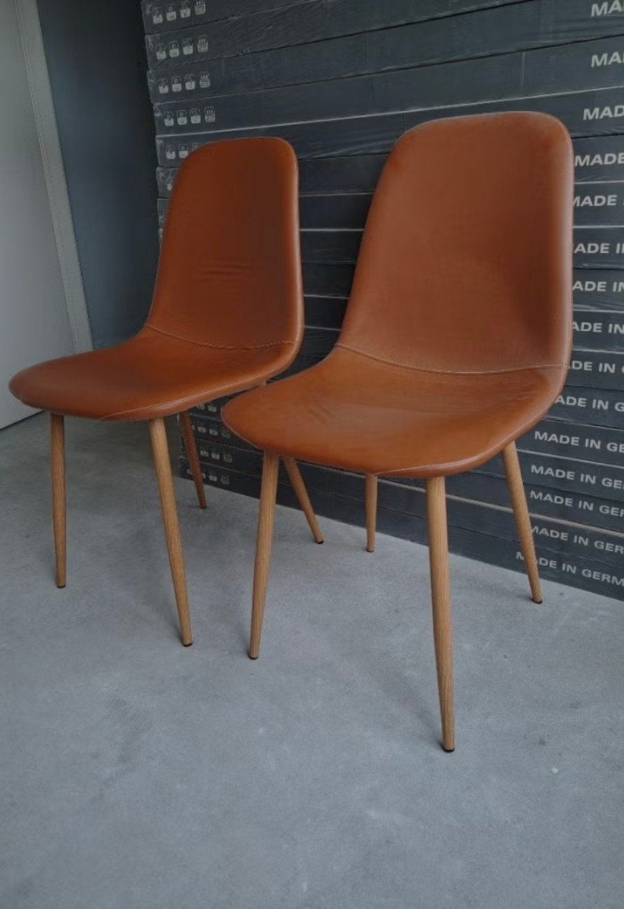 2 kunstlederen stoelen, Enlèvement, Utilisé, Deux, Synthétique